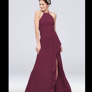 David’s Bridal Bridesmaid Dress Wine